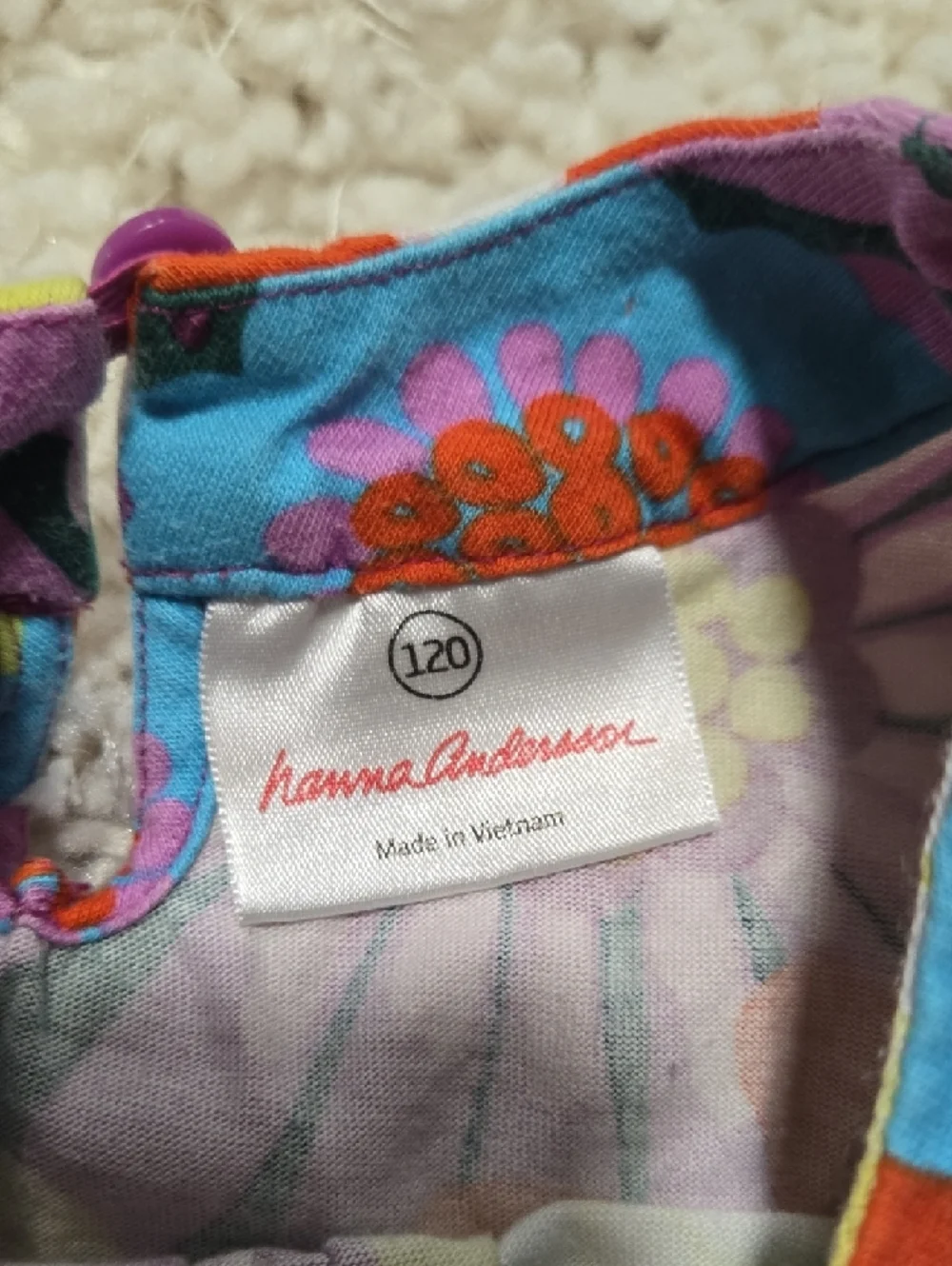 Hanna Andersson Bright Floral Tunic Size 6 Girl's 120
